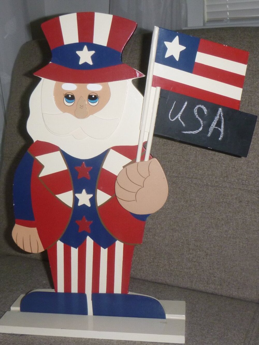 Wooden 18inch Uncle Sam
